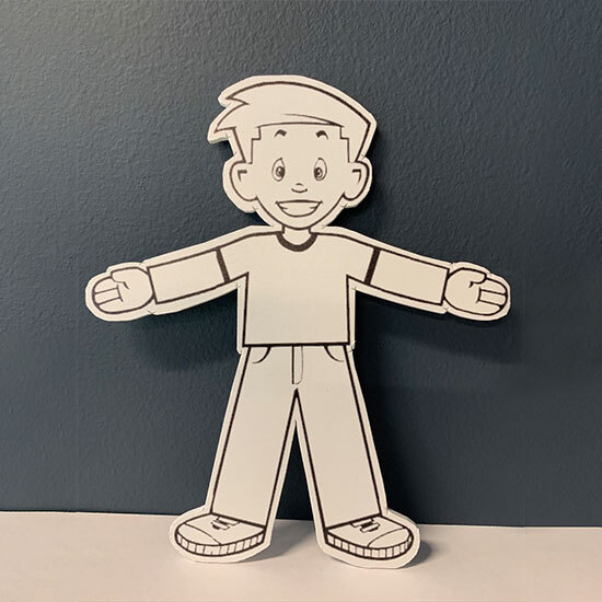 Female Flat Stanley Template